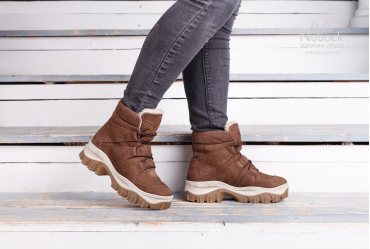 Зимние женские ботинки Top-Hole 026 brown