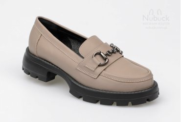 Комфортні жіночі туфлі (лофери) Ilona 310-as34 visone
