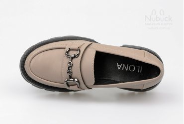 Комфортні жіночі туфлі (лофери) Ilona 310-as34 visone