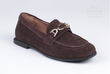 Комфортні жіночі туфлі (мокасини, лофери) Ilona 779-59 brown