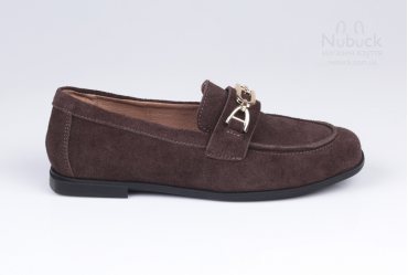 Комфортні жіночі туфлі (мокасини, лофери) Ilona 779-59 brown