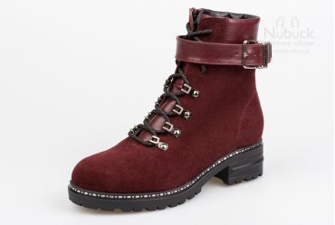 Зимние женские ботинки Morento BR4-137 bordo