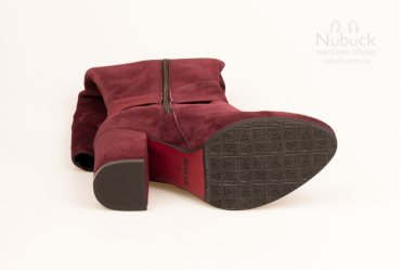 Демисезонные женские сапоги Nivelle 5567-8052 bordo