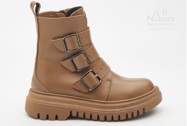Зимові жіночі черевики Nivelle 8095 tobacco