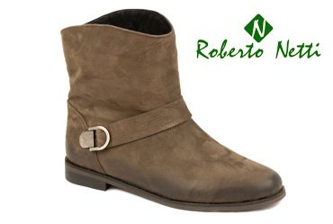 Демисезонные женские полусапожки (ботинки) Roberto Netti 1316 brn